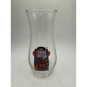 Red Lobster Hurricane Glass Stuffed Lobster Basketball Theme Vintage